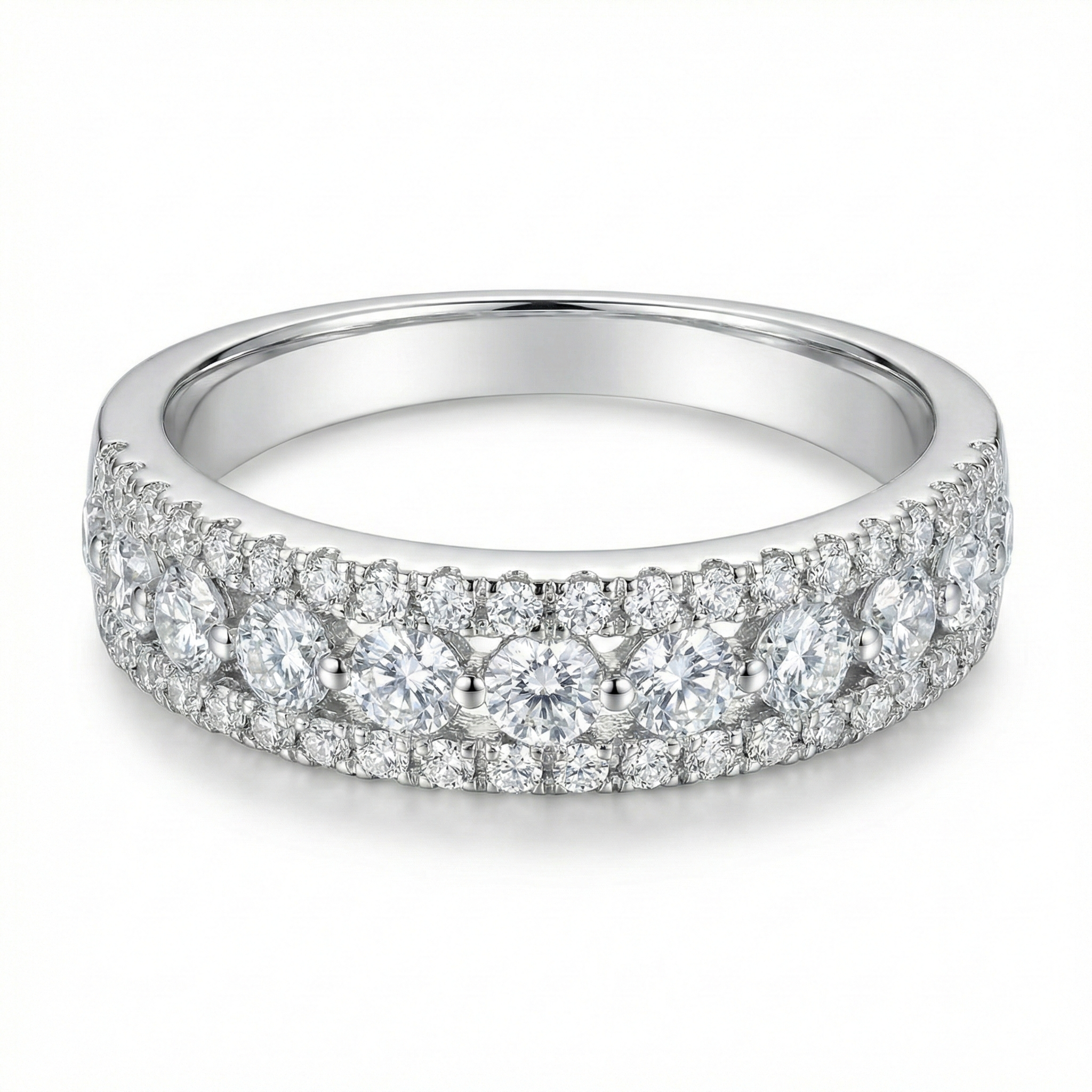 Charis Kalliste Aurelia Moissanite Pavé Ring