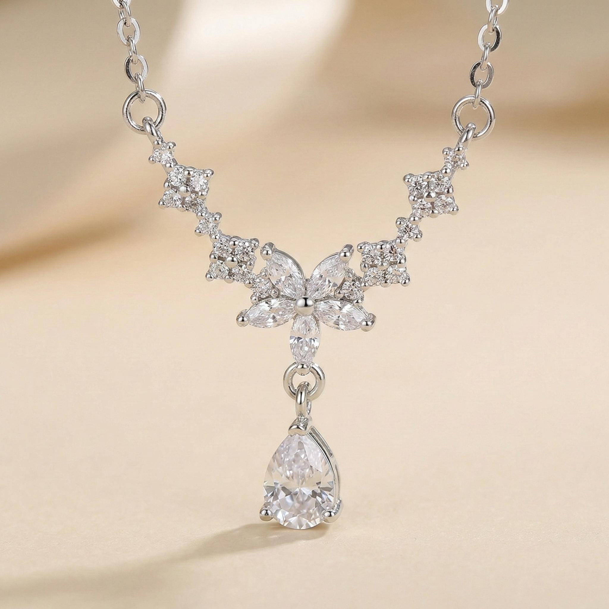 Charis Kalliste Sakura Dewdrop Necklace